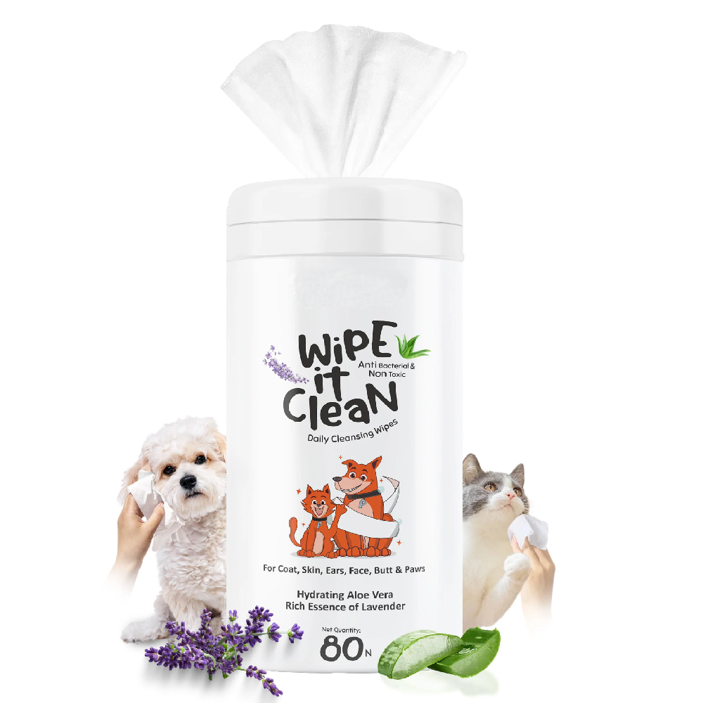 Pet daily cleaning wipes